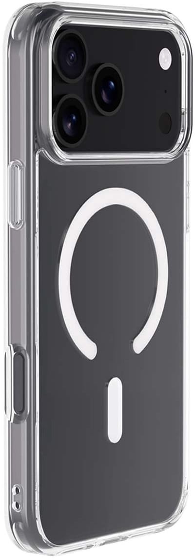 Bigben Connected, Hoesje geschikt voor iPhone 17 Pro - Hybride Series MagSafe & Ultra-Resistant, Transparant
