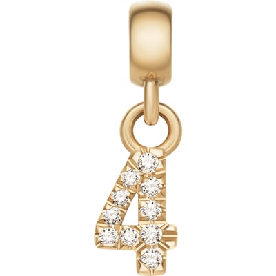 Daniel Wellington DW Charm Number 4 Gold