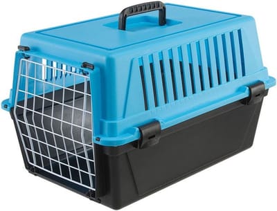 Reisbench voor Katten en Kleine Honden - Blauwe Transportbox