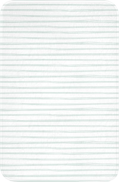 WC mat 40x60 cm - Antislip - Groen - Strepen - Patroon - Toiletmat - Vloermat - Douchemat - Toilet tapijt - Toiletmatten