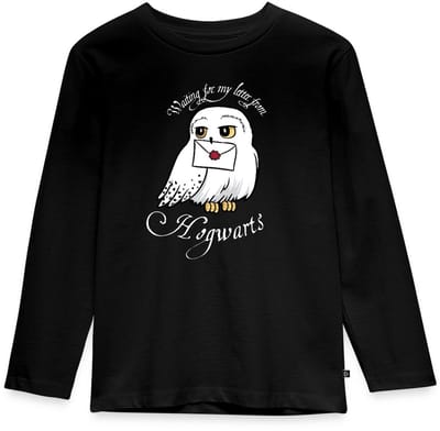 Harry Potter Hedwig Met Brief Waiting For My Letter Premium T-Shirt Kinderen