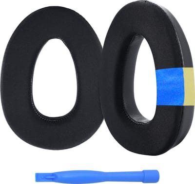 Ear Pads Replacement for Sennheiser PXC480/PXC550/PXC 550-II/MB660 UC/MB 660 MC Headphones by MMOBIEL - Cooling Gel Ear Pad Cushions - Noise Isolation Earpads Replacement – Black