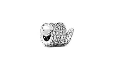 Fler® | 925 Sterling Zilver Bedels | Past op alle populaire bedel armbanden (standaard-3mm) |Bedel gerolde slang | 925 Sterling Zilver | Slang bedel | Bedels Charms Beads | Valentijnsdag cadeau | Snake charm