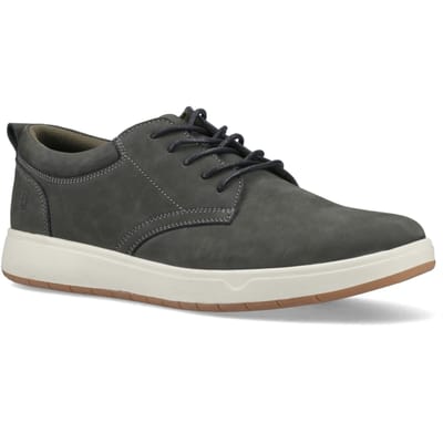 Hush Puppies Bowen Leren Heren Donker Khaki Veterschoenen
