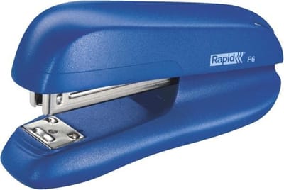 Nietmachine Rapid F6 Halfstrip 20vel 24/6 blauw