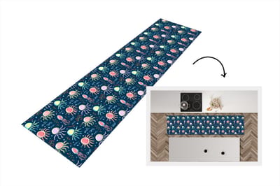 Keukenloper - Loper keuken - Design - Dieren - Kwallen - 200x50 cm - Keukenloper vinyl
