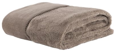 Tiseco - Plaid TOMO - Luxe & Warme Woondeken voor Bank of Bed - 150x200 cm, taupe