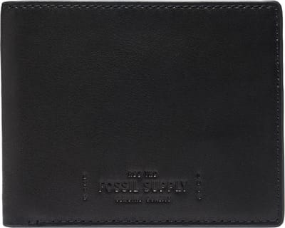 FOSSIL Portemonnee Gregg Bifold Black Zwart