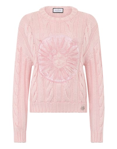 Round Neck Pullover Sun Tattoo