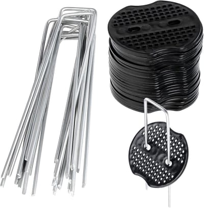 Gegalvaniseerde Tuin Haringen Set - 30 Stuks Tuinbevestigingspinnen voor Onkruidbestrijding en Landscaping