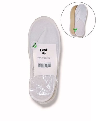 LeafUp® Gesloten Wegwerp Slipper - Hotel Slippers - Sauna - Wellness - Dichte Neus - Maat 36-42 - Wit - per paar (B2)