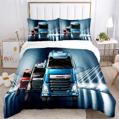 DAF Truck Casal Beddengoed Se Dekbedovertrekset met kussensloop Huistextiel Twin Full Queen King Kindercadeau 228X228cm-3pcs