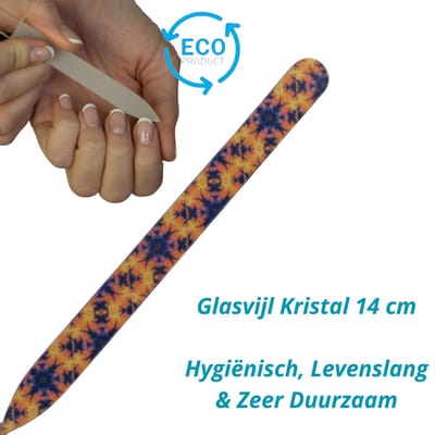 MILANO Nagelvijl - Glasvijl - Kaleidoscoop - Glass nailfile - Kristal - Enkelzijdig 746