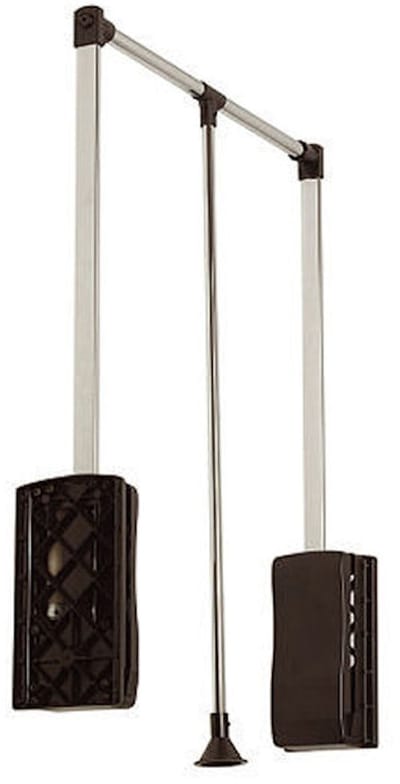 SOTECH kledinglift, zwart, staal verchroomd, voor kastbreedtes 875 - 1200 mm, verstelbaar (beslag zonder kast!)