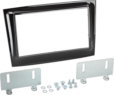 2-DIN Paneel geschikt voor Fiat Doblò 2015-2022 / Opel Combo 2015-2019 Kleur : Piano Zwart
