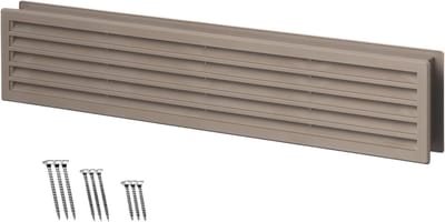 Ventilatie Roosters - Deur Roosters - Lucht Circulatie - Dubbelzijdig Ontwerp - 450x92mm - Beige