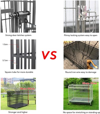 Bench - Extra Sterk - Zwart - Bench Hond - Bench Kat - Transport Bench - Transport Kooi - Transport - Puppy - Hond - Honden - Kat - Katten - Huisdier - Huisdieren