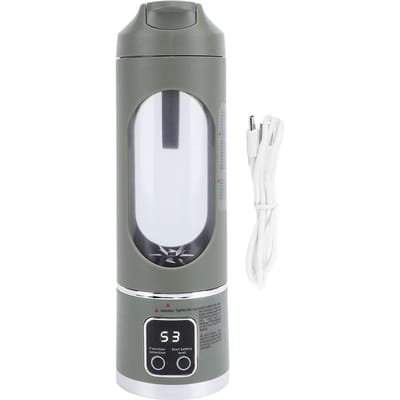450ML Draagbare Juicer Beker Kleine Reisblender USB Oplaadbare Automatische Fruitblender voor Thuis L(for 6.5-9kg) groen