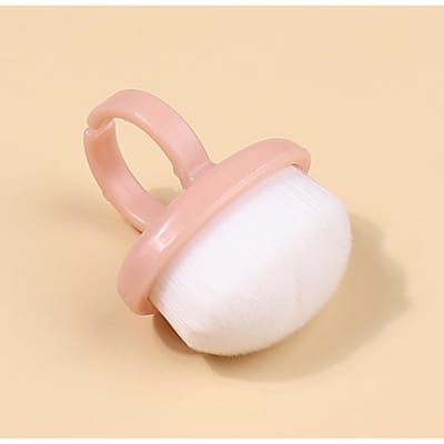 Pinceau à poussière pour nail art, pinceau ovale en forme d'anneau, outil de manucure