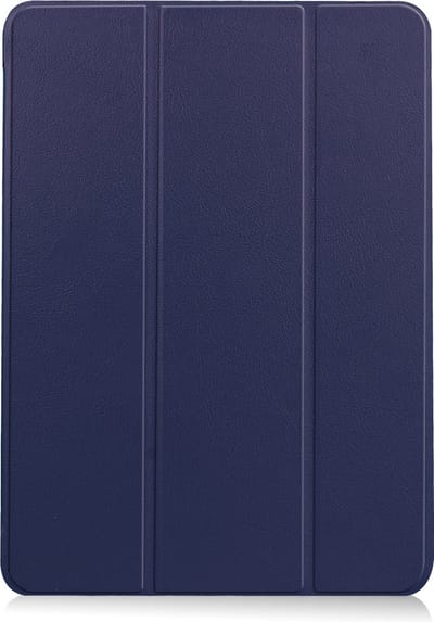 Hoesje - Geschikt voor Apple iPad Air 6 (2024) - 11 inch - 6e Generatie - M2 - Dun & Stevig - Trifold Bookcase - Hard Cover Case - Met Uitsparing Geschikt voor Apple Pencil - Hardcover Book - Tablet Hoes - Donkerblauw