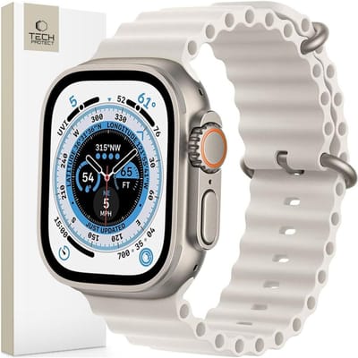 TECH-PROTECT - ICONBAND - PRO APPLE WATCH - 4 / 5 / 6 / 7 / 8 / 9 / SE / ULTRA - 1 / 2 - (42 / 44 / 45 / 49 - MM) - BEIGE