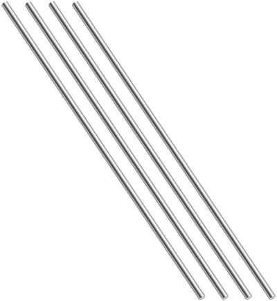 Roestvrijstalen Staven 4 Stuks 304 Ronde Stangen 4 x 300 mm voor DIY Projecten, Modelbouw en Creatieve Klussen