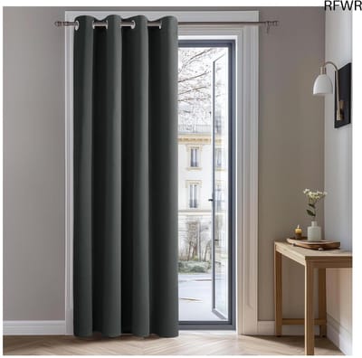 RFWR® Warmte-isolerende verduisteringsgordijnen voor woonkamer en slaapkamer - Modern design met oogjes 140 x 290 cm - Donkergrijs