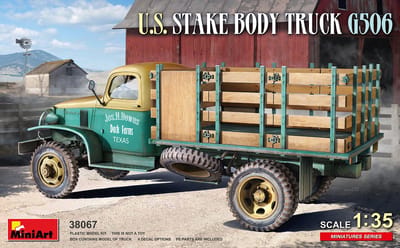 MiniArt Modelbouwpakket Militaire voertuigen - 38067 U.S. Stake Body Truck G506 Plastic - 1:35 - Modelbouw