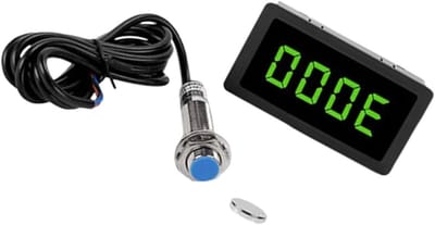 Digitale Toerenteller - RPM Meter - Motoren Testen - Hall Sensor Technologie - 100.000 Tpm - Zwart