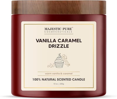 Caramel Vanille Geurkaars met Lange Brandtijd en Dubbele Pit