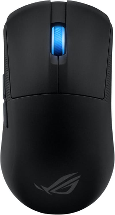 ASUS ROG Harpe Ace Mini Zwart - Muis Bedraad & draadloos - optisch - 42000 DPI - USB Type-C - Bluetooth - 2.4Ghz - Zwart