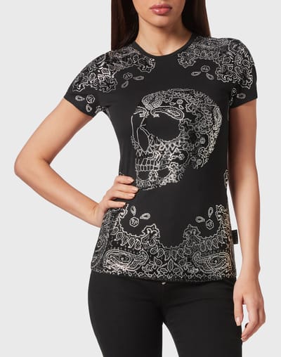 T-Shirt Ronde Hals Paisley