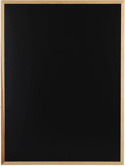Zeller magnetisch krijtbord large present - Zwart - Magnetisch | Wandmontage