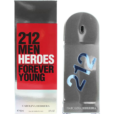 Carolina Herrera, 212 Heroes Forever Young, Eau De Toilette, Voor Mannen, 90 ml