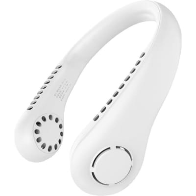 2022 Draagbare Bladeless Hangende Fans USB Oplaadbare Bladloze Mini Nekventilator Airconditioner Koeling Wearable Nekband Fans