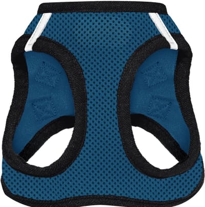 Famanu – Alle weersomstandigheden mesh - reflecterend - anti-trek harnas voor kleine - middelgrote honden en katten - veilig met klittenband sluiting - gesp - dubbele D-ringen