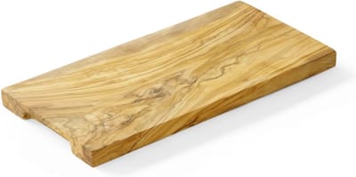 HENDI Serveerplank – Olijfhout – Handgemaakt – 300x150x18 mm – Unieke Textuur