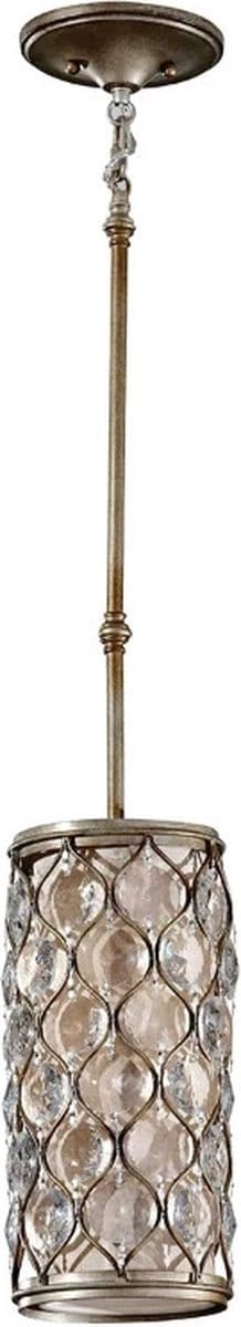 Landelijke Hanglamp - Steady Lighting - Glas - Landelijk - E27 - L: 17.1cm - Voor Binnen - Woonkamer - Eetkamer - Zilver