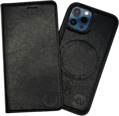 HEM Chique case geschikt voor Apple iPhone 16 Pro Max hoesje met pasjeshouder,fotovakje, magneetring & magsafe met uitneembare binnenkant Chique Black