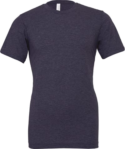 Bella+Canvas Unisex Heather CVC Short Sleeve Tee CV3001CVC - Heather Midnight Navy - S