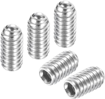 Kogelschroeven, M3 x 6 mm 304 roestvrij staal metrische veer zeskant kogelkopschroef 15 stuks