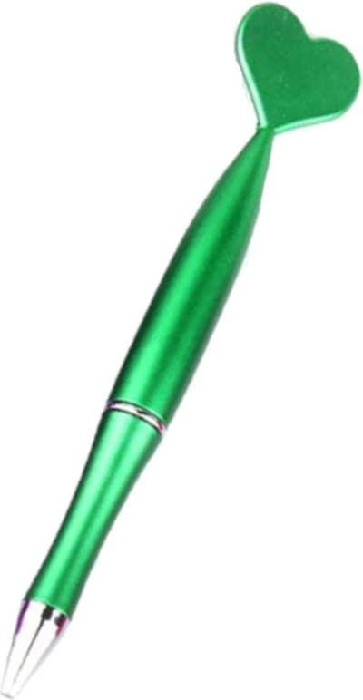 Pen met Hartje | Balpen 14 cm | Groen
