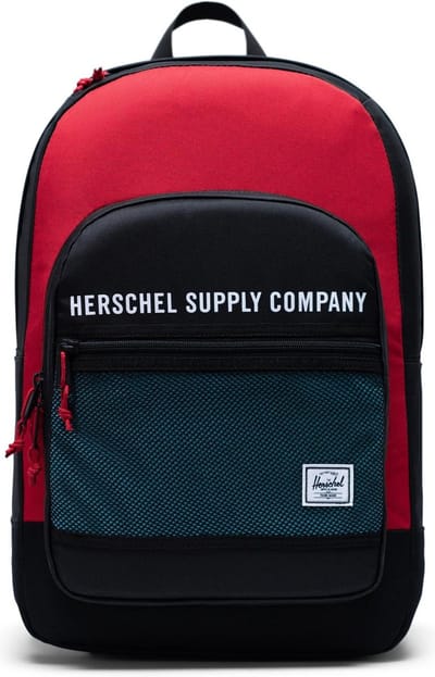 Herschel Athletics Kaine - Black/Red/Bachelor Button | Rugzak met Laptopvak - 30L Opbergruimte - Extra compartimenten - Herschel Athletics Series