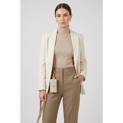 Coccinelle Pet Coated Monogram Multi Blanc/roset Maat: OS | Tassen Outlet | Dames | Beige