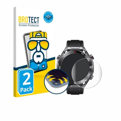 BROTECT - Screenprotector voor Huawei Watch Ultimate 2 Black - Folie Beschermfolie transparant volledig dekking - 2 Stuks