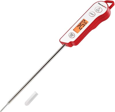 Thijox - ThermoPro TP15 Digitale Braadthermometer - Professionele Keukenthermometer voor Vlees, Grill- en Ovengebruik - Lange Sensor, IP65 Spatwaterdi