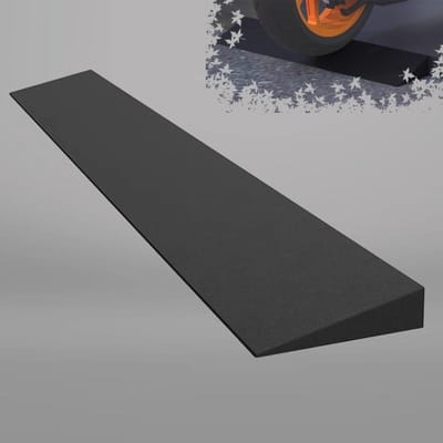 Rubber Drempelplaat, Overgangsprofiel 1-6cm Hoog, Stoeprand Voor Veegrobots En Rolstoelen, Draagbare Lichtgewicht Stoeprand(50 * 10 * 3cm/(19.7 * 4 * 1.2in))