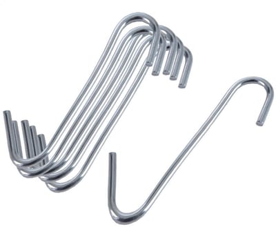 Orion - Keukenmagazijn Haken - RVS - 6 stuks - 6x4,5 cm