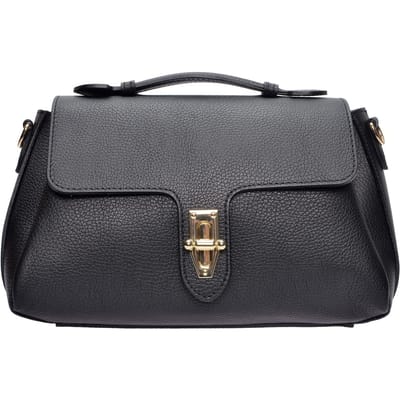Roberta M Zwart Rundleer Tas