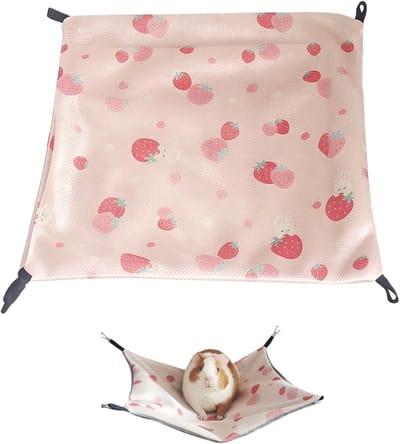 Zomerhangmat voor Cavia's en Kleine Dieren - Dubbelzijdig, Verstelbaar, 34 x 34 cm, Ideaal voor Hamsters en Chinchilla's